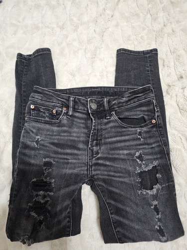 Black denim american eagle - black,