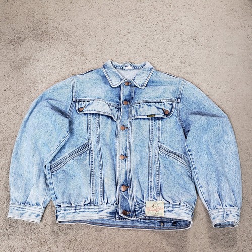 Vtg wrangler denim trucker - denim,